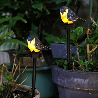 Solar Bird Stake Garden Light